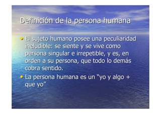 DINIDAD DE LAS PERSONA HUMANA | PPT