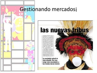 Equilibrar ecuaciónRebelión en el mercadoÁreas en las que SE PUEDE INTERVENIR: A identificar las necesidades de las personas y nuevas maneras de satisfacerlas.  A visualizar nuevas direcciones para empresas y marcas Diseñar nuevas ofertas —productos, servicios, espacios, e interacción con medios audiovisuales y de software— que les dé vida. Por último, les ayudan a cambiar su cultura y a construir las habilidades necesarias para innovar de manera sostenida.