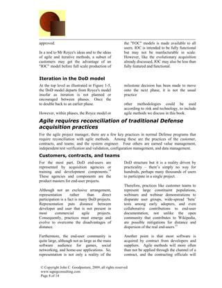 Agile and the DoD | PDF