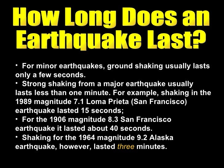 Earthquake Notes Summary