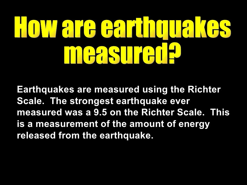 Earthquake Notes Summary
