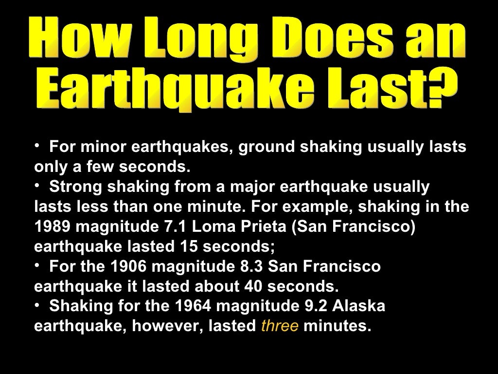 Earthquake Notes Summary