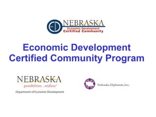 Economic Development Certified Community Program 