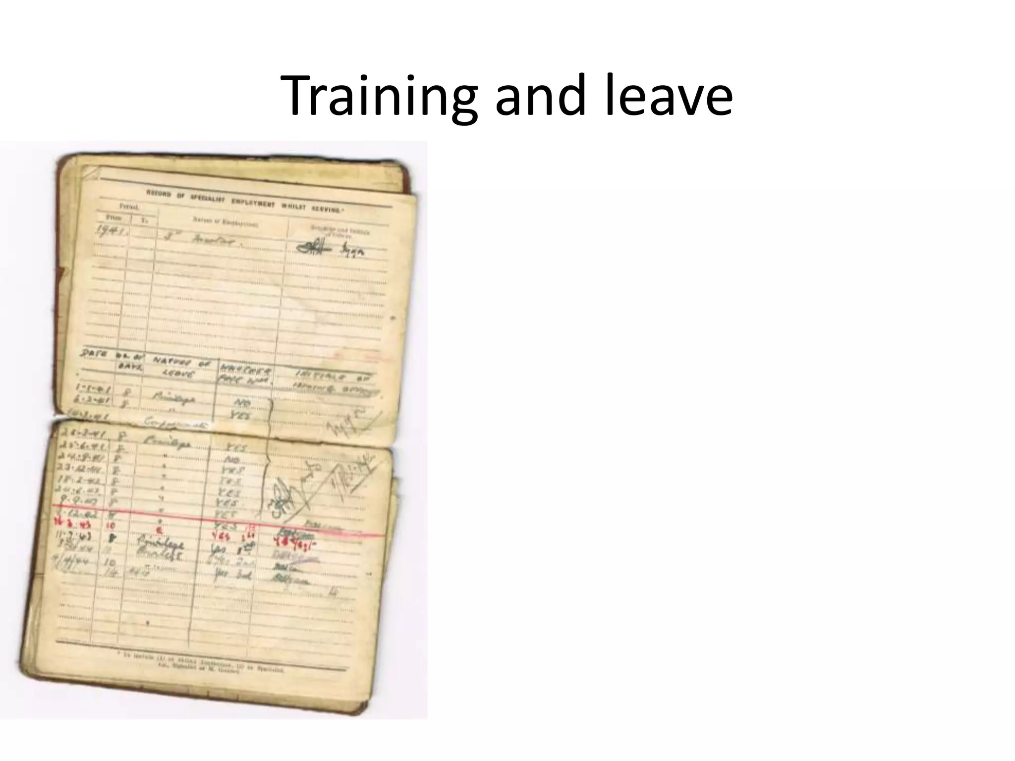 Training and leave