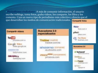  Las herramientas web 2.0 se han convertido en un elemento imprescindible de difusión y promoción en internet. Tanto así, que han dado origen al marketing digital. Este lo utiliza mediante el llamado permission marketing o marketing viral, para el posicionamiento de marcas o productos en la red.  
