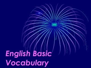 English Basic Vocabulary 