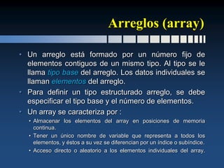 Estructuras de Datos (Arreglos) | PDF