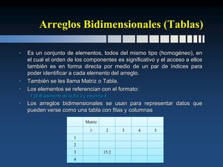 Estructuras de Datos (Arreglos) | PDF