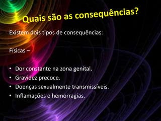 O que é o abuso sexual?Também designado pelo povo por violação, o abuso sexual é o acto de ir contra a vontade de um  indivíduo obrigando-o a ter relações sexuais.