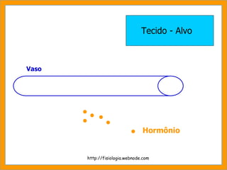 Vaso http://fisiologia.webnode.com Tecido - Alvo Hormônio 
