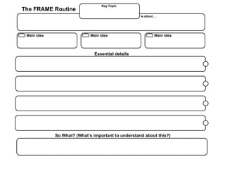 FRAME Templates | PPT