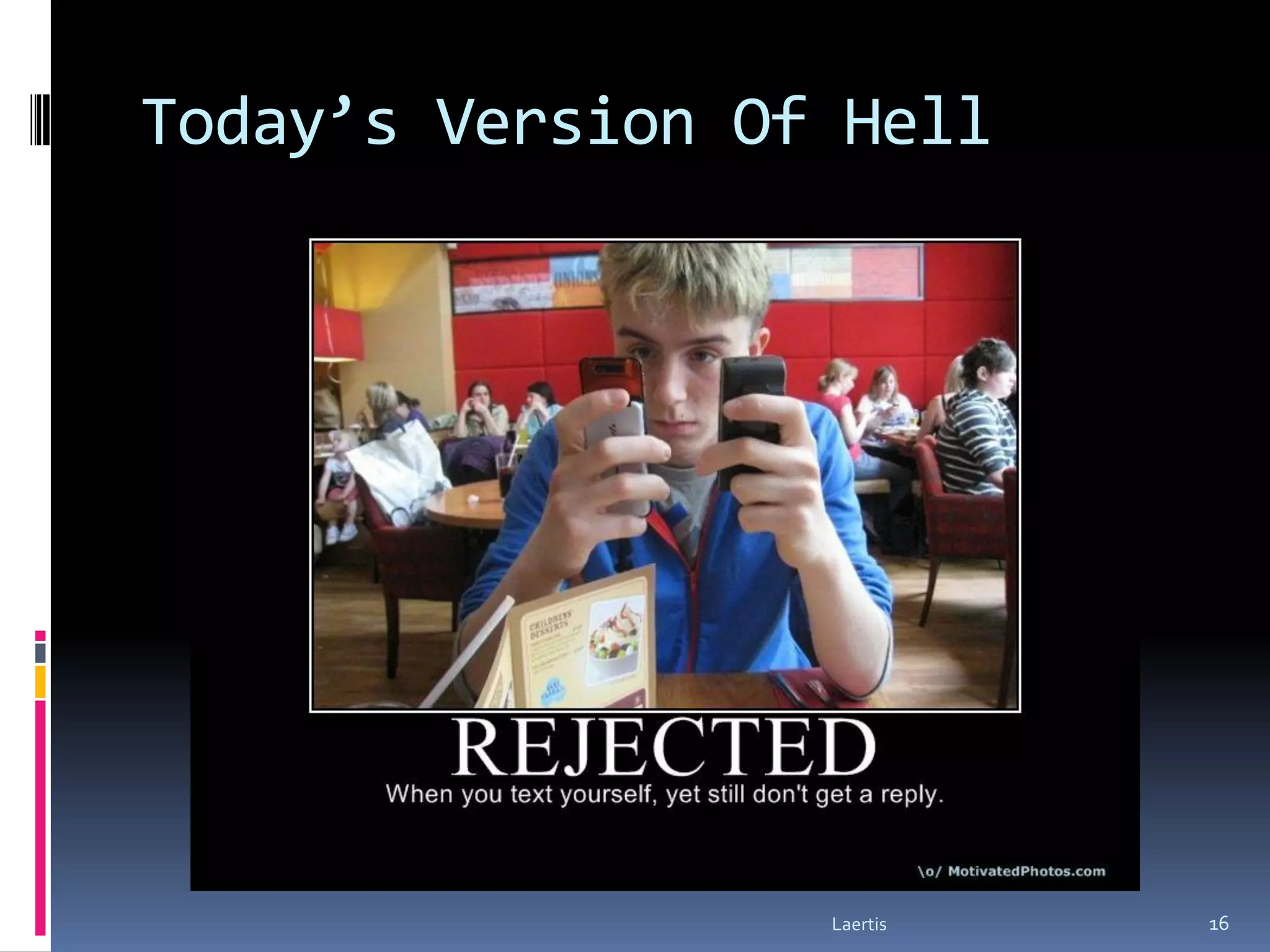 Today’s Version Of Hell




                  Laertis   16
 