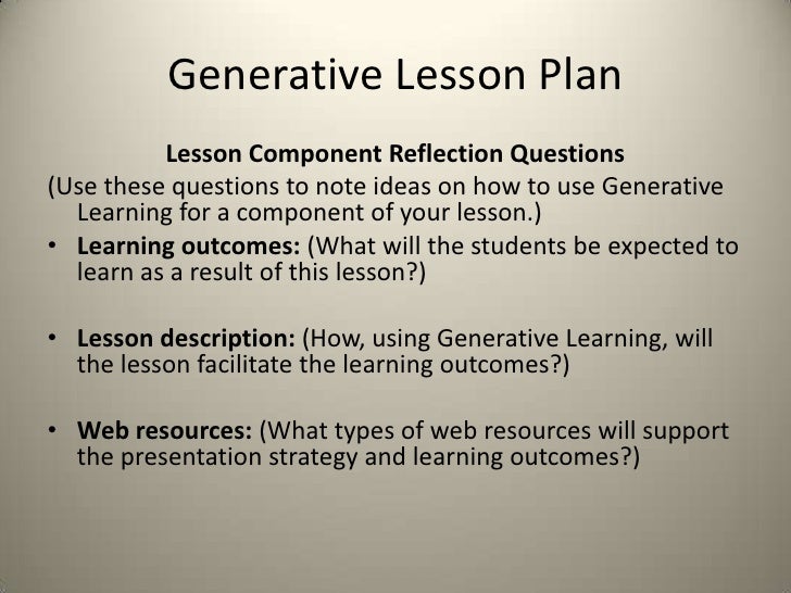 Generative Learning Pp