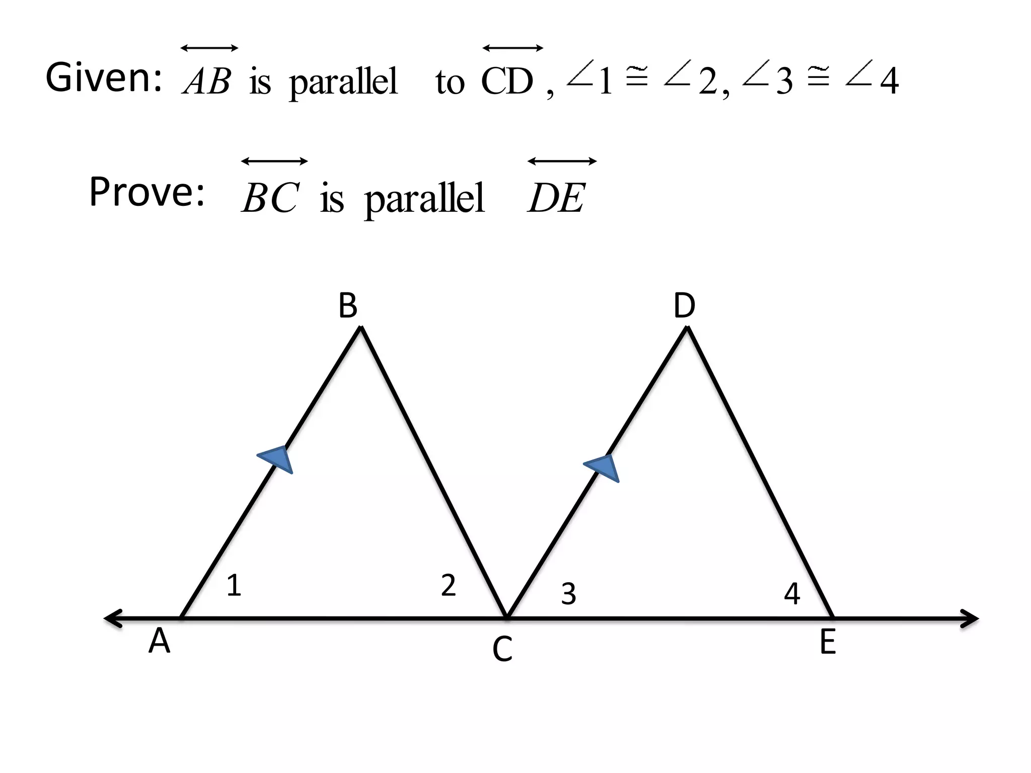 Given:Prove:BD1234AEC