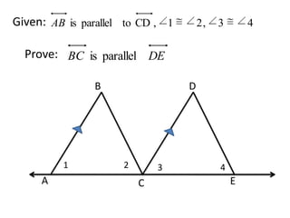 Given:Prove:BD1234AEC