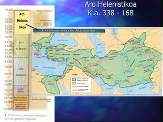 Aro Helenistikoa K.a. 338 - 168 Aro  Helenis tikoa 