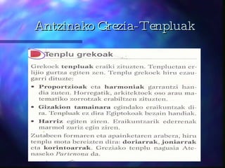 Antzinako Grezia-Tenpluak 