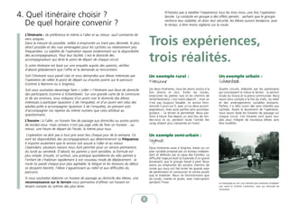 4. Quel itinéraire choisir ?                                                                          N’hésitez pas à rééditer l’expérience tous les trois mois, une fois l’opération
                                                                                                      lancée. La conduite en groupe a des effets pervers : sachant que le groupe

   De quel horaire convenir ?                                                                         renforce leur visibilité, et donc leur sécurité, les élèves auront tendance, avec
                                                                                                      le temps, à être moins vigilants sur la route.

  L’itinéraire : de préférence le même à l’aller et au retour, sauf contrainte de
  sens uniques.
  Dans la mesure du possible, veillez à emprunter un tracé peu dénivelé, le plus
  direct possible et des rues aménagées pour les cyclistes ou relativement peu
                                                                                          Trois expériences,
  fréquentées. La viabilité de l’opération repose évidemment sur la disponibilité
  des accompagnateurs. Pour leur facilité, c’est le domicile des
  accompagnateurs qui dicte le point de départ de chaque circuit.
  Si votre itinéraire est basé sur une enquête auprès des parents, vérifiez
                                                                                          trois réalités.
  d’abord globalement que l’offre et la demande se rencontrent.
  Soit l’itinéraire vous paraît clair et vous demandez aux élèves intéressés par          Un exemple rural :                                 Un exemple urbain :
  l’opération de rallier le point de départ ou d’autres points sur le parcours
  (comme à Naninne ou à Soignies).
                                                                                          Naninne                                            Schaerbeek
  Soit vous souhaitez davantage faire « coller » l’itinéraire aux lieux de domicile       Les deux itinéraires, nous les avons voulus à la   Quatre circuits, élaborés par les partenaires
                                                                                          fois directs et sûrs. Eviter les routes,           qui connaissent le mieux le terrain : la section
  des participants (comme à Schaerbeek). Sur une grande carte de la commune               emprunter les petites rues et les chemins de       locale du Gracq et la police communale. Nous
  et de ses environs, vous indiquez d’un point noir le domicile des élèves                remembrement, c’est notre objectif... mais ce      avons tenu compte à la fois du trafic, du relief
  intéressés à participer (question 2 de l’enquête), et d’un point vert celui des         n’est pas toujours faisable. Le service fonc-      et des aménagements cyclables existants.
  adultes prêts à accompagner (question 3 de l’enquête), en prenant soin                  tionnait 5 jours sur 5, avec un ou deux accom-     Parfois, il a fallu ouvrir des sens interdits aux
  d’accompagner ces repères du même numéro que celui attribué au                          pagnateurs, mais aussi parfois sans accompa-       cyclistes. Avant le lancement de l’opération,
                                                                                          gnateur… Le terrain le permettait. Nous par-       nous avons testé les horaires de passage sur
  questionnaire.                                                                          tions à heure fixe depuis un seul lieu de ren-     chaque circuit. Ces horaires sont assez sou-
  L’horaire : à l’aller, un horaire fixe de passage aux domiciles ou autres points        dez-vous et ce, pendant toute l’année (les         ples pour intégrer de nouveaux élèves sans
                                                                                          rangs étaient plus clairsemés en hiver).           être modifiés.
  de rendez-vous -mais certains n’ont pas jugé utile de fixer un horaire- ; au
  retour, une heure de départ de l’école, la même pour tous.
   L’opération ne doit pas à tout prix avoir lieu chaque jour de la semaine. Ce           Un exemple semi-urbain :
  sont les disponibilités des accompagnateurs qui détermineront sa fréquence.
  Il importe seulement que le service soit assuré à l’aller et au retour.
                                                                                          Soignies
  Cependant, plusieurs raisons nous font pencher pour un service permanent,               Deux itinéraires aussi à Soignies, basés sur un
  du lundi au vendredi. D’abord, les parents y sont sensibles, la formule est             plan cyclable proposé par un bureau indépen-
  plus simple. Ensuite, et surtout, une pratique quotidienne du vélo permet à             dant et défendu par la Ligue des Familles. La
                                                                                          difficulté majeure était la traversée d’un grand
  l’enfant de s’habituer rapidement à son nouveau mode de déplacement : la
                                                                                          boulevard, que le groupe faisait à pied. Nous
  route lui paraît chaque jour plus agréable, la fatigue et les tensions du début         avons pu emprunter les anciens chemins de
  se dissipent bientôt, l’élève s’aguerrissant au relief et aux difficultés du            ronde qui nous ont fait éviter les grands axes
  parcours.                                                                               de pénétration et contourner le centre plutôt
                                                                                          que le traverser. Nous ne fonctionnions que
  Si vous souhaitez élaborer un horaire de passage au domicile des élèves, une            les lundis, mardis et jeudis, avec interruption
  reconnaissance sur le terrain vous permettra d’affiner cet horaire en                   pendant l’hiver.                                   Le marquage au sol: une manière peu onéreuse d’adapter
  tenant compte du rythme des plus lents.                                                                                                    une voirie et d’attirer l’attention, mais qui nécessite de
                                                                                                                                             l’entretien.



                                                                                      8
 