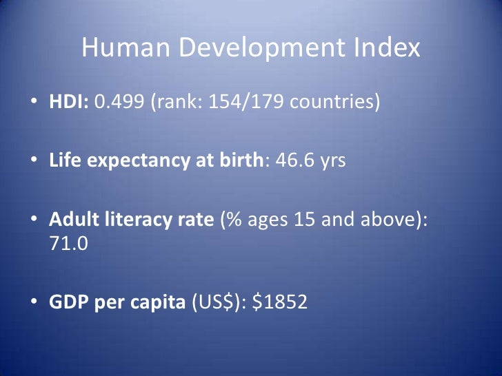 Human Development Index Statistics