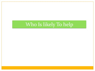 Who Is likely To help