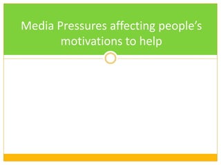 Black Participants in the exact same study helped black and white people out equally (Kunstman & Plant, 2008).The truth is alarming! Has race ever  influenced your decision to help someone out or not?