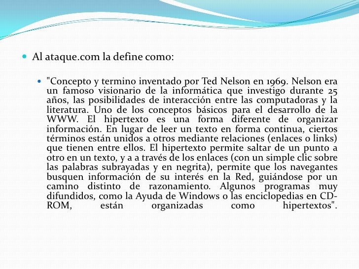 Hipermedia, Hipertexto Y Multimedia