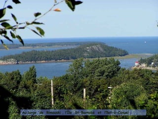 Au large  de  Rimouski , l’Île  St-Barnabé  et  l’îlet-à-Canuel 