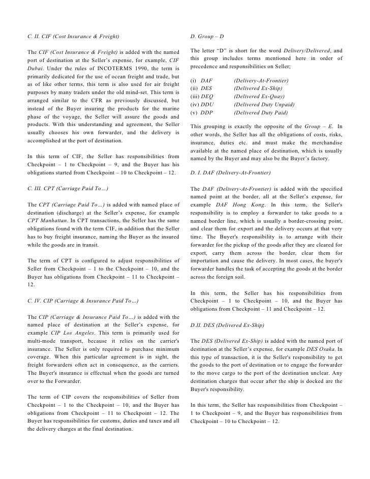 Terms used in essay writing