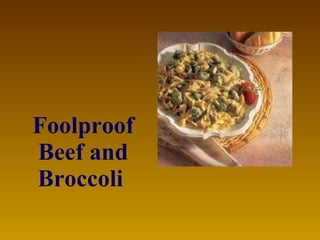 Foolproof Beef and Broccoli   