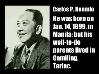 I WANT THAT DOT (A STORY FROM CARLOS P. ROMULO'S LIFE) | PPT
