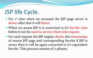 Easy maintainability Servlet(Controller)2.CreateJava beansEIS/DB3.Retrieve dataJava Beans(Model)Browser1.request4.Invoke JSP2.UseJava beans6.responseJSP(view)