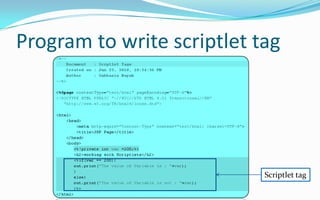 Compare XML tag with normalNormal JSP tagXML tag of the JSP tag