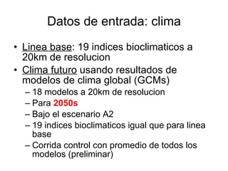 Julian R - Conservacion de la biodiversidad bajo condiciones de cambio climatico