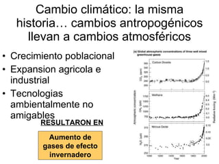 Julian R - Conservacion de la biodiversidad bajo condiciones de cambio climatico