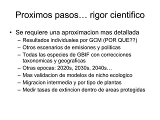 Julian R - Conservacion de la biodiversidad bajo condiciones de cambio climatico