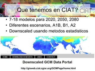 Julian R - Impactos e implicaciones del cambio climatico en la produccion de musaceas de Latinoamerica y el Caribe, Costa Rica Nov 2009