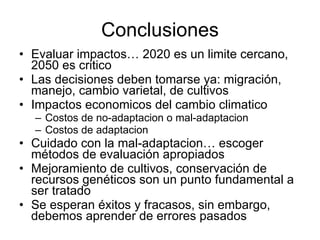 Julian R - Impactos e implicaciones del cambio climatico en la produccion de musaceas de Latinoamerica y el Caribe, Costa Rica Nov 2009