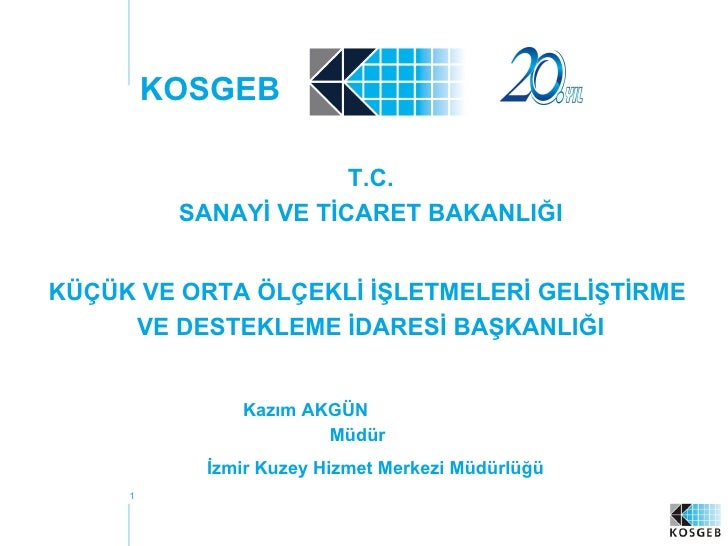 Kosgeb Destek Programlari
