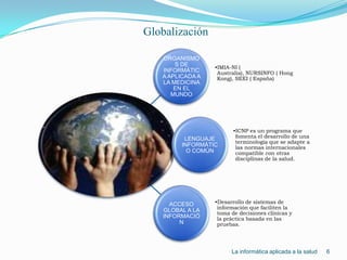 Globalización6La informática aplicada a la salud