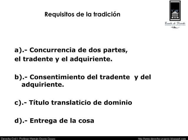 La Tradicion 05 - Derecho Civil I
