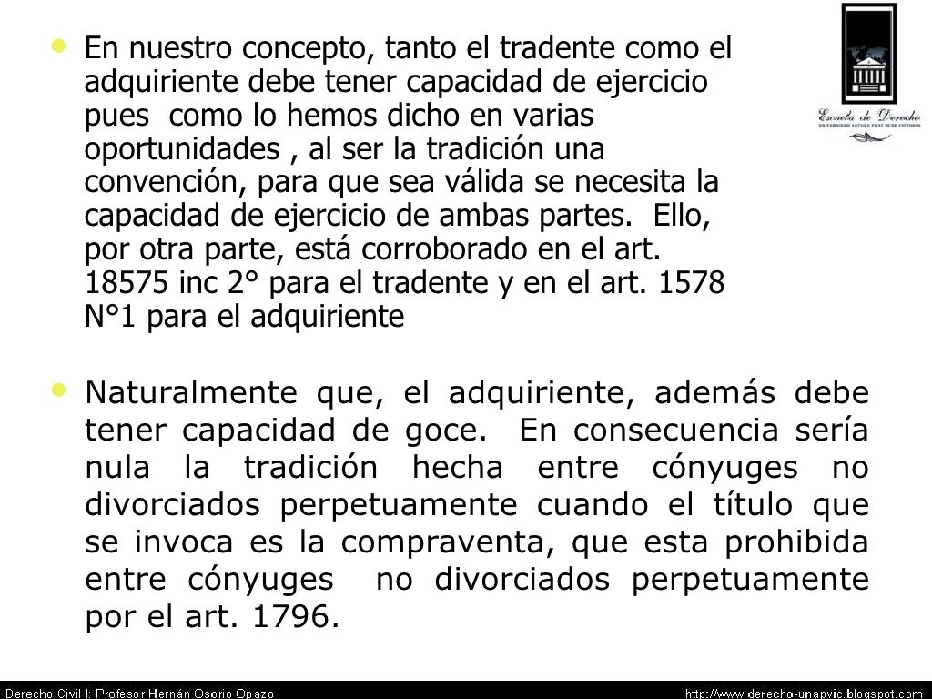 La Tradicion 05 - Derecho Civil I