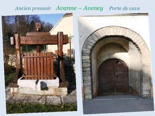Ancien   pressoir   Avanne – Aveney  Porte   de   cave 