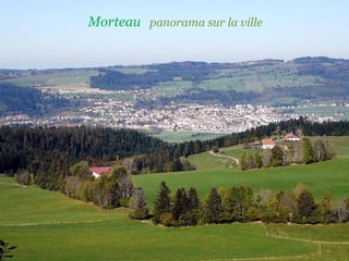 Morteau  panorama sur la ville 
