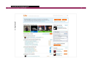  Les sites de streaming musical 
  Observatoire de la musique / octobre 2009              25 

 


                11 – Page d’accueil 




                                                                

 
 