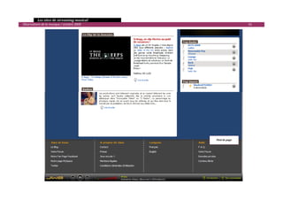   Les sites de streaming musical 
  Observatoire de la musique / octobre 2009                              61 

 




                                                         Pied de page 




                                                                                

 
 