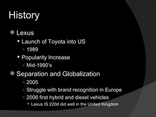Lexus' Business Strategy in Germany | PPT