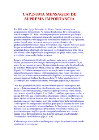 Livro "Cristo Nossa Justiça"