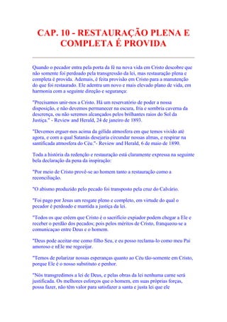 Livro "Cristo Nossa Justiça"