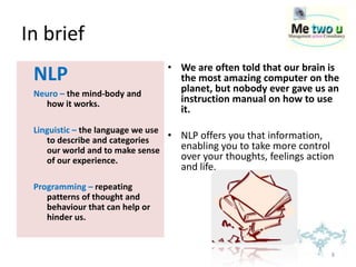 Nlp Rapport Exercise 1 day workshop in NLP | PPTX