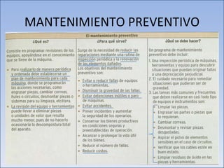 MANTENIMIENTO PREVENTIVO 